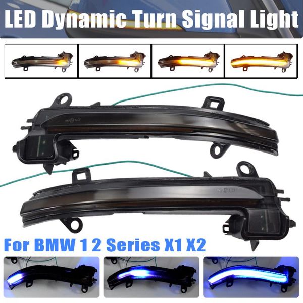 

led dynamic turn signal light for x2 x1 f48 f49 1/2 series f45 f46 f52 sedan 2020-2020 flowing water blinker flashing light