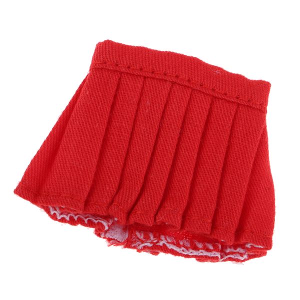 

fashion solid color pleated skirt for ob11 or mini blythe dress up accessory