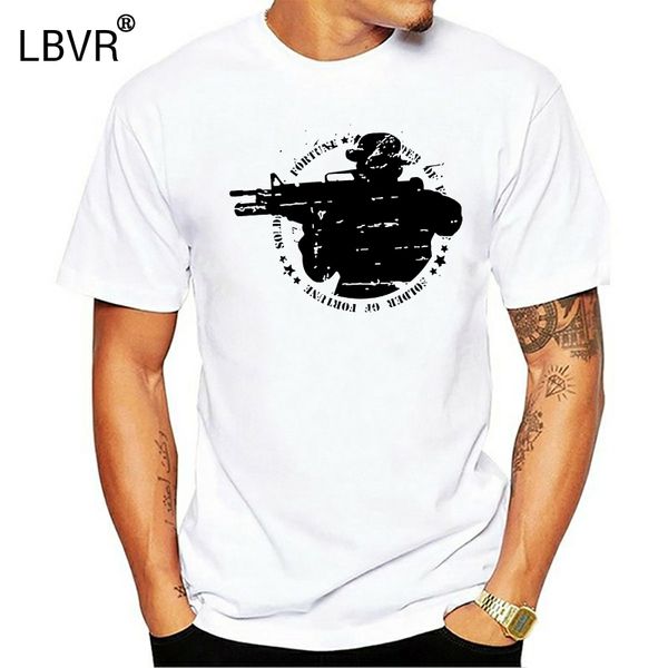 

soldier of fortune army gun armed forces military mens gray t-shirt