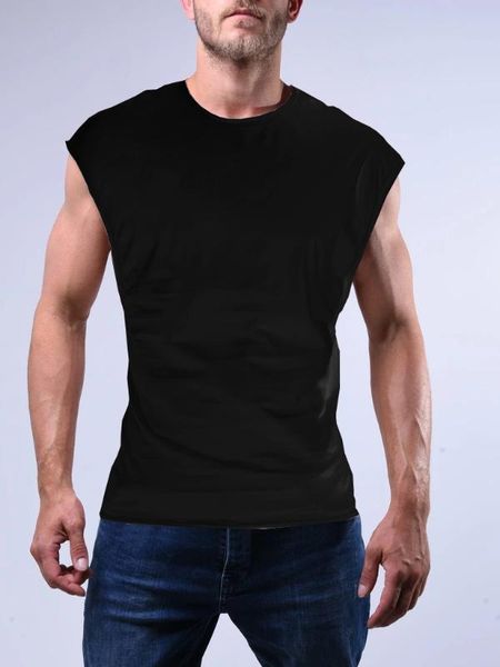 

running jerseys 2021 sleeveless fitness sport vest, neoprene training t-shirt, cami shaper, exercise,men clothing weightlifting,, Black;blue