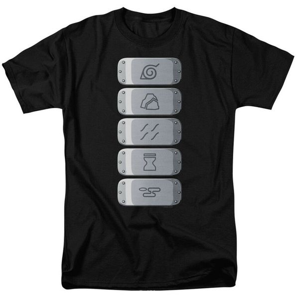 

shippuden anime manga village headbands t-shirt all sizes graphic tee tshirt