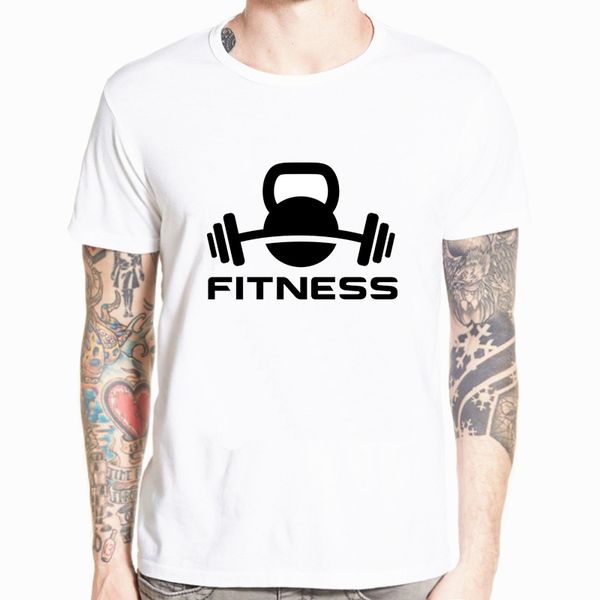 

мужчины печати crossfit череп футболка летняя мода o образным вырезом с коротким рукавом camisetas фитнес белый марка т-рубашки рубашки тис