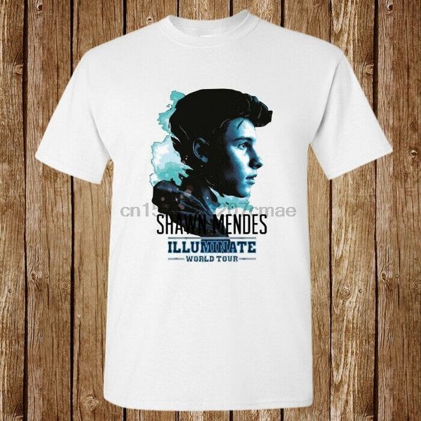 

shawn mendes illuminate world tour poster new t-shirt unisex