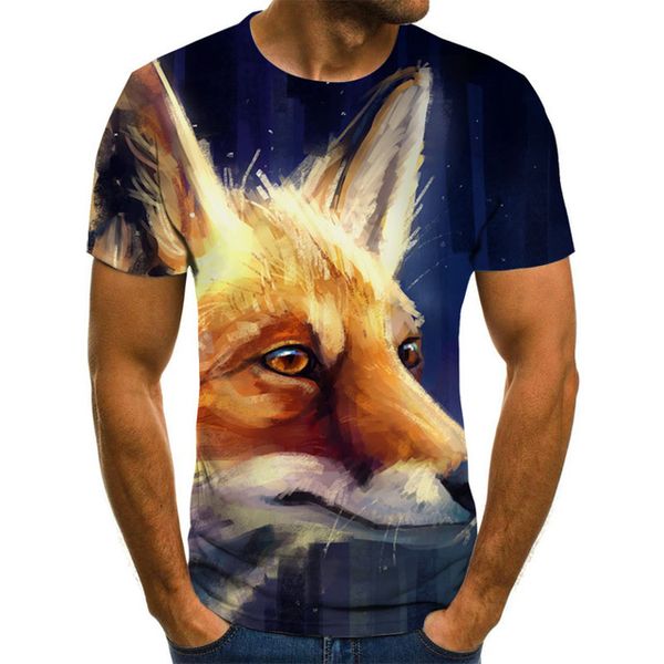 

wolf cool animal print cute 3d print shirts hentai oversized funny men clothing