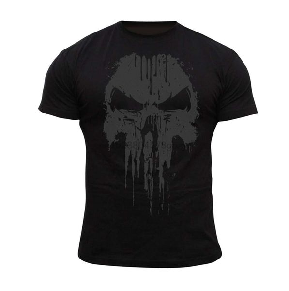 

dirty ray art martial punisher the skull screen no mercy t-shirt printed tee shirt