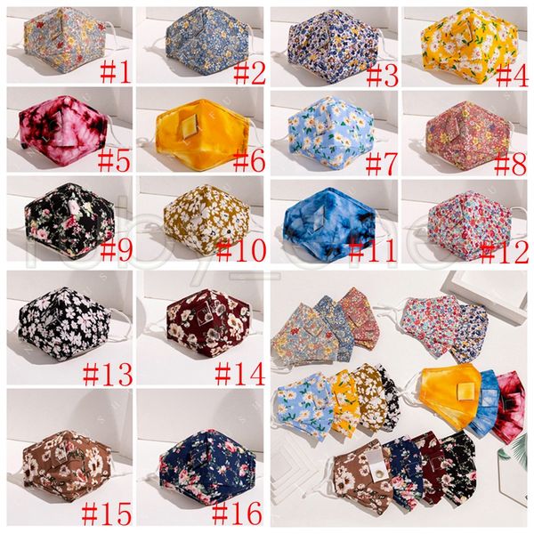 

dustproof straw face mask washable reusable cotton printing face masks drink straw mouth drinking face masks 16styles rra3545