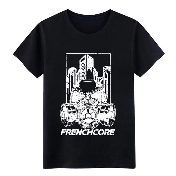 

men's frenchcore (white) t shirt knitted 100% cotton plus size 3xl male graphic funny casual spring vintage shirt