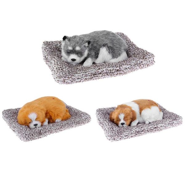 

car air freshener simulation sleeping dog puppy dashboard automobile interior deodorant decoration car-styling accessories