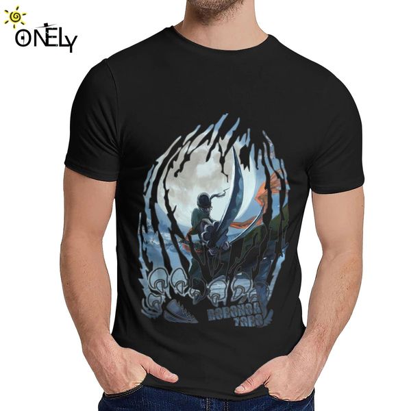 

picture custom swordman t shirt for male one piece anime zoro stylish pure cotton clothes classic round neck