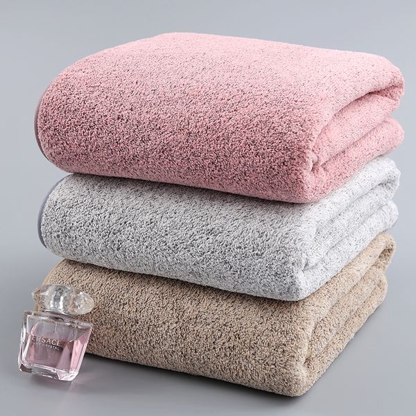 

towel 70x140cm bamboo charcoal coral velvet bath for soft absorbent microfiber fabric household bathroom sets