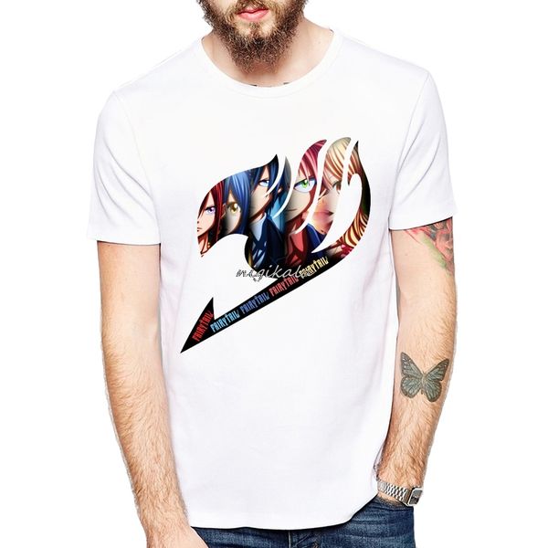 

fairy tail group logo anime printed t-shirt men fashion t shirt comfortable casual tshirt homme tees