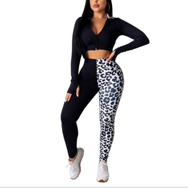 

running sets fashion women tracksuit 2021 outfit hooded sweatshirt high waist pants 2pcs set ladies casual suit sportwear, Black;blue