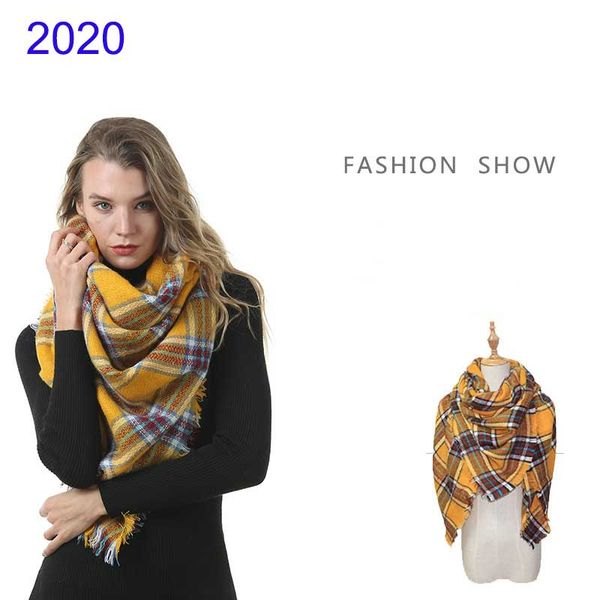 

scarves women's winter soft plaid tartan checked scarf large blanket wrap shawl 140*140cm oversized designer, Blue;gray