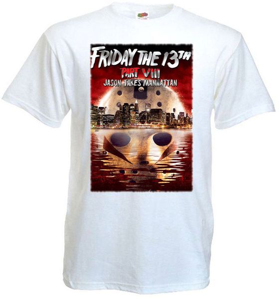 

friday the 13th v2 t shirt white movie poster all sizes s-3xl summer short sleeves fashion t-shirt ing