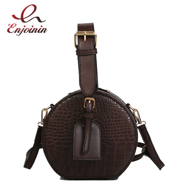 

small round bag fashion crocodile pattern shoulder messenger bag women purses and handbag 2020 fashion clutch crossbody bags