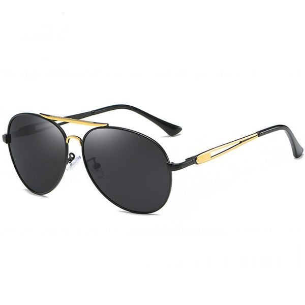 

2020 новая мода роскошные поляризованные очки для мужчин ретро сплав вождения тень мужские солнцезащитные очки круглый uv400, White;black