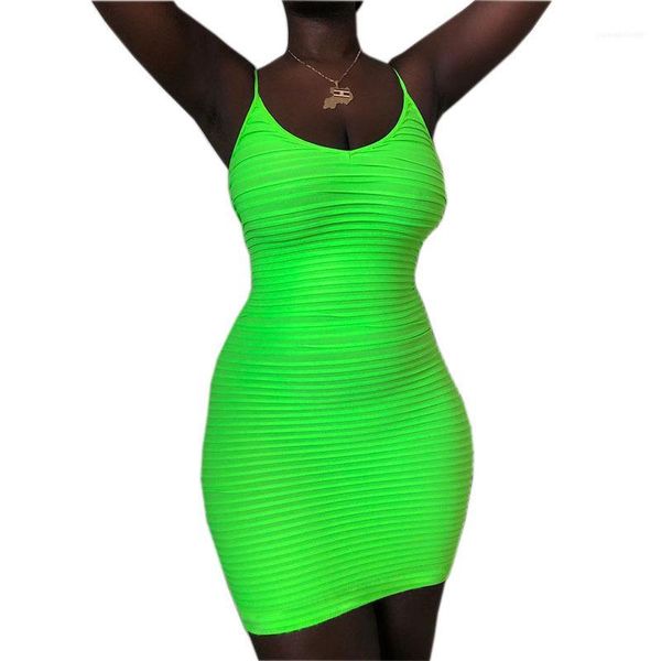 

fashion bodycon sheath spaghetti strap dresses fluorescent green women tank dress summer, Black;gray