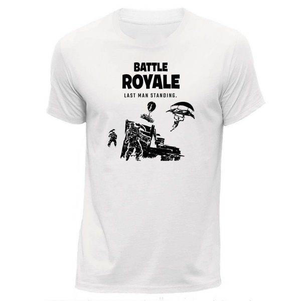 

stuff4 мужского белые круглые шеи t-shirtfn battle royalelast man standingsz tee shirt для молодежи среднего возраста старшего