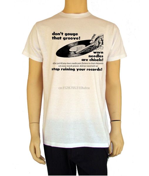 

2020 new brand nwt mens t tee shirt dj groove turntable vinyl record print-dont gouge thats groove tee shirt