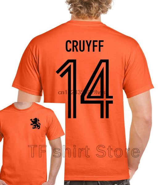 

funny print men t shirt women cool tshirt johan cruyff 14 mens retro holland football player t-shirt dutch yohan ajax top