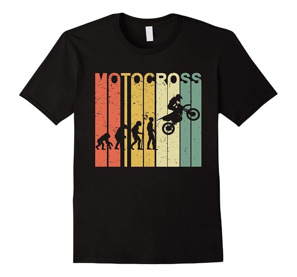 

урожай ретро мотокросс dirt байкер эволюция моды t-shirt мужчины с коротким рукавом o-образным вырезом хлопок майка streetwear тройники tops