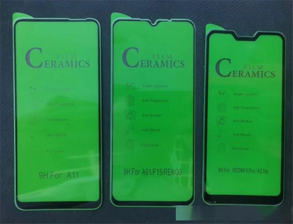 

ceramics film for phone 11 pro xr xs max full glue cover screen protector for phone 8 7 plus soft film not glass