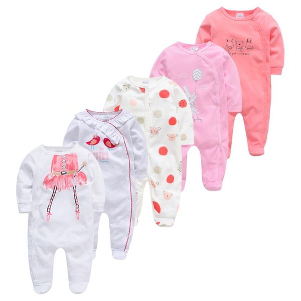 

baby пижамы 5шт девочка мальчик pijamas филь хлопок дышащие мягкая ропа новорожденный шпалы младенца pjiamas, Blue;red