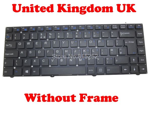 

UK Keyboard For CLEVO W540EU W740SU MP-12B86GB-430 6-80-W5400-190-1 MP-12B86GB-4301W MP-12B86GB-4306W 002-12B86LHA01 SOE-NCB926