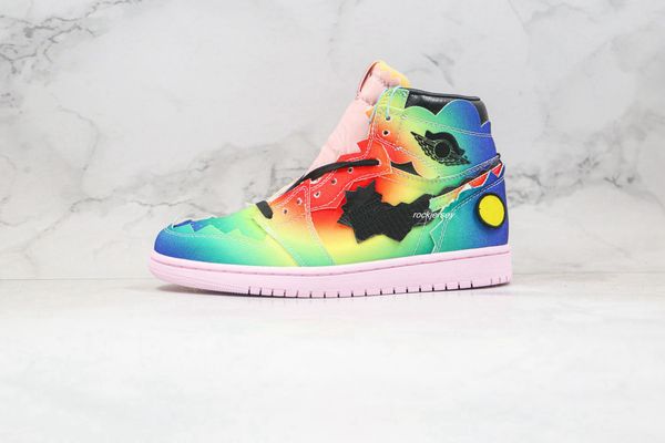 

оптовая новый balvin х 1 высокий og dc3481-900 2020 горячие release 1s мужские баскетбольные кроссовки обувь спорт keskin