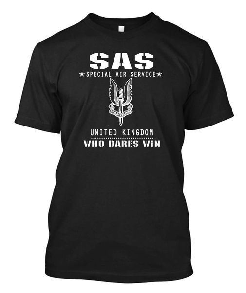 

2019 summer cotton tee shirt sas special air service united kingdom - black custom t-shirt tee fashion t-shirt