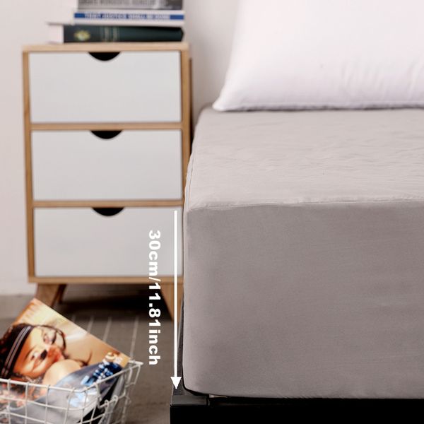 

gray waterproof mattress protector baby fitted sheet bed sheet with elastic band