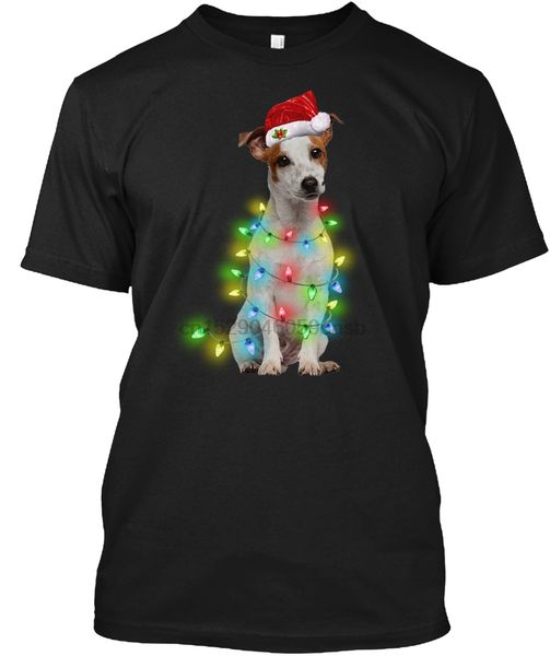 

мужчины футболка jack russell-рождество light женщины тенниска