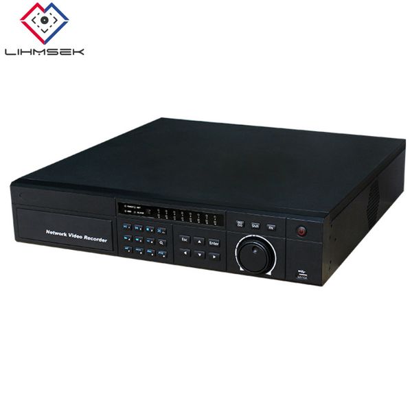 

lihmsek nvr 16 channels ip network video recorder nvr h.264 cctv security surveillance model 16ch 1080p with 8pcs hdd ports, Black;white