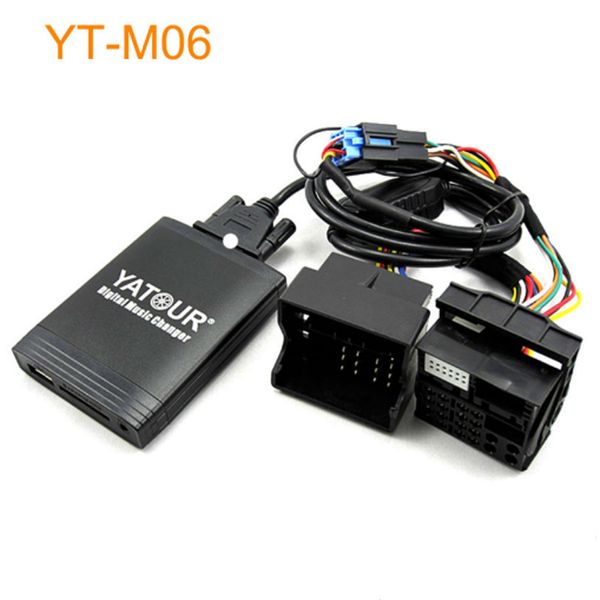 

yatour car digital cd music changer usb mp3 aux adapter for vdo/blaupunkt quadlock 12pin fakra 2009+ yt-m06 mp3 adapter