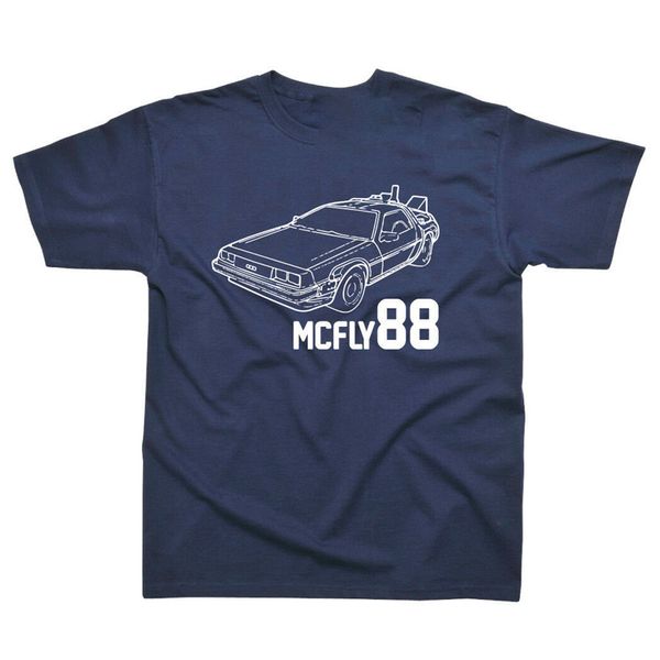 

mcfly 88 delorean inspired by back to the future printed t-shirt tee shirt
