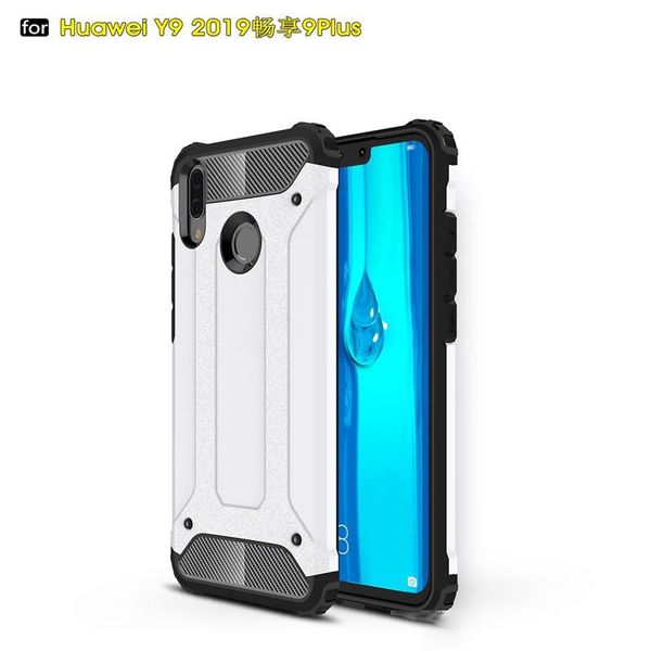 

rugged dual layer shockproof armor case for huawei y9 2019 case heavy duty shockproof reinforced back cover