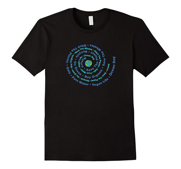 

ocean day spiral save the ocean inspirational t-shirt 3d t shirt men plus size cotton tee fashion classic interesting