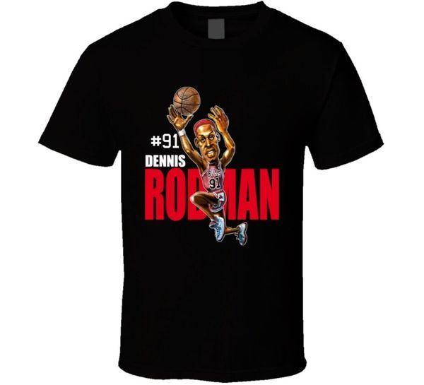 

деннис родман ретро баскетбол карикатура t shirt