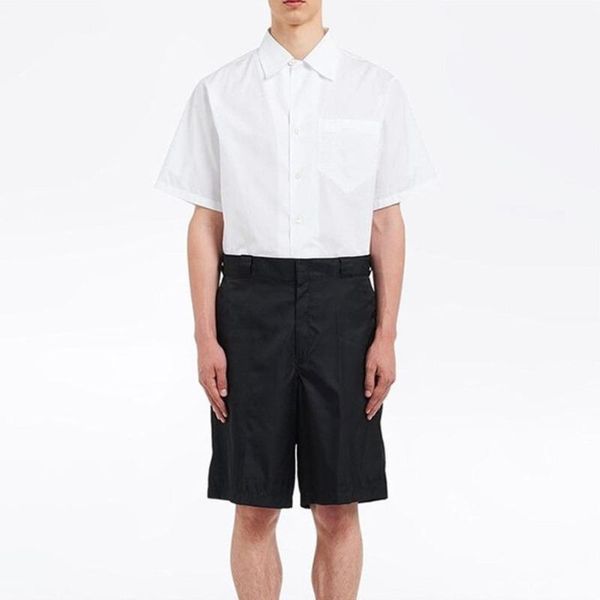 

andys europe high street metal logo short pants fashion nylon sports shorts men women couple style trousers hfxhdk017, White;black