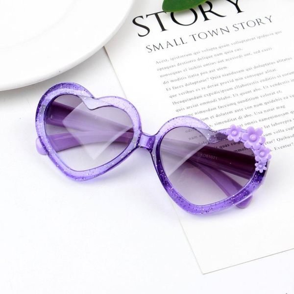 

heart girls child red fashion frame kids flowers boys children lens purple sunglasses protection uv400 pink cute eyewear yxluf rimmer, Blue