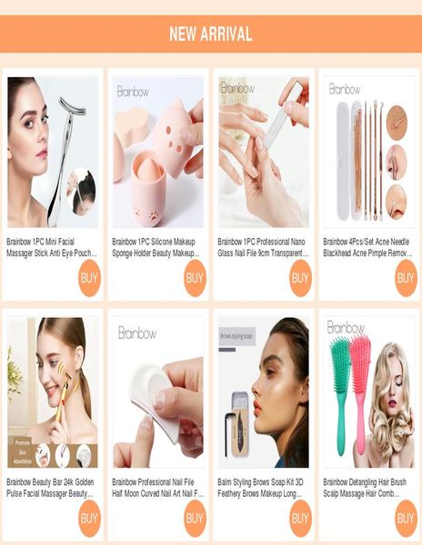 

брэйнбоу 1pc массаж подушка для волос гребень с зеркалом для волос щетка для девочек путешествия аксессуары портативная складная мини круглы, Silver