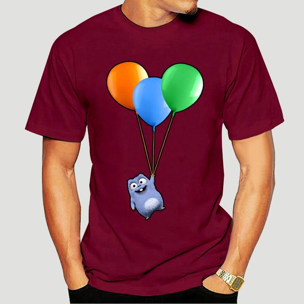 

colorful balloon 100% t-shirts naughty lemming cute animal for youth man love anime boy spring delivery-2772d