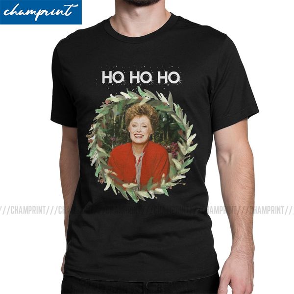 

men ho ho ho blanche devereaux christmas from golden girls t shirts 80s friend tv cotton humor o neck tees unique t-shirt