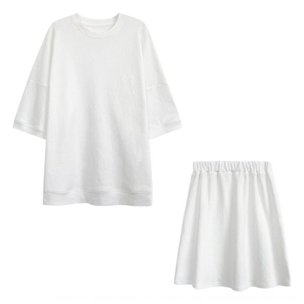 

summer temperament leisure 2020 new comfortable lazy people wear two-piece sports suit sports suitwomen's suitwomen's summer tempe, Gray