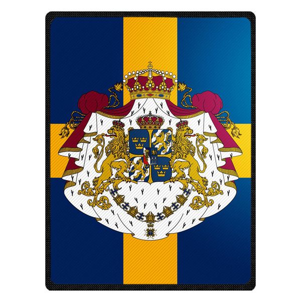 

Custom Photo Blanket Flannel Fleece Fabric Blanket Sweden Flag Sofa Bed Throw Kid Adult Warm