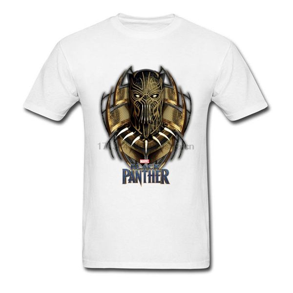 

men gold t-shirts balck panthers birthday short sleeve funky o-neck cotton t shirt design t shirts for boys summer