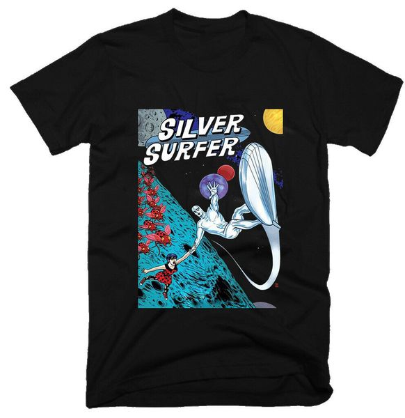 

silver surfer , old movie ,1966,100% cotton ,mens t-shirt t-shirts 2018 brand clothes slim fit printing tee t shirt
