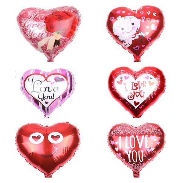 

party decoration 1pc 18 inch i love you ballon balloons wedding decorations romantic heart helium balloon birthday supplies