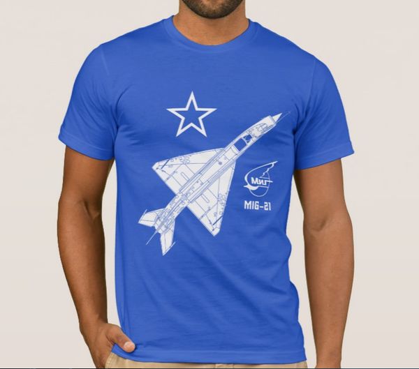 

mig-21 fishbed russian jet fighter t-shirt