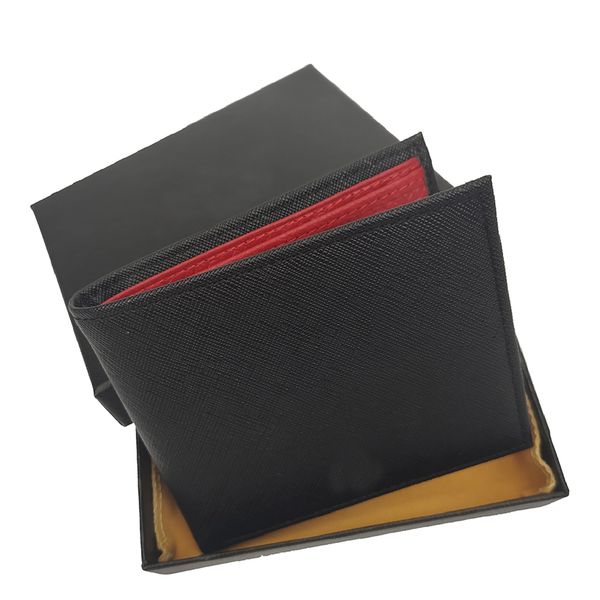

men's brand wallet handbags designer card holders leather purse credit card holders coin purses pocket fashion bags portafoglio, Red;black
